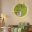 Décoration murale verte verte avec lumières DEL télécommandées-105373519