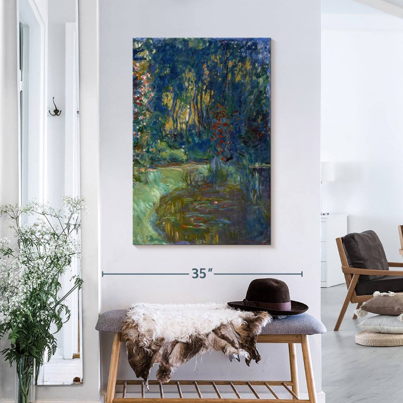 Nénuphar à Giverny, H 36 po x l 24 po
