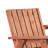 Orange Bench For Outdoor - Patio With Middle Table And Umbrella Hole Made Wood Patio, Porch, Poolside, Balcony In Included Construction 59.75" Long