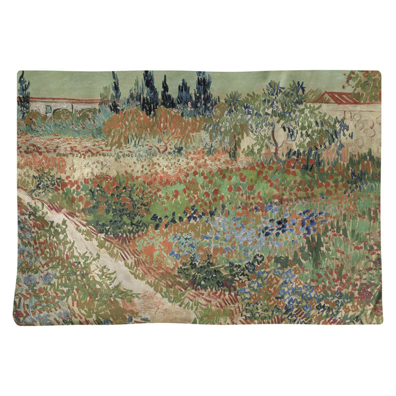 Napperon Vincent Van Gogh, Orange, Polyester sergé, Rectangle