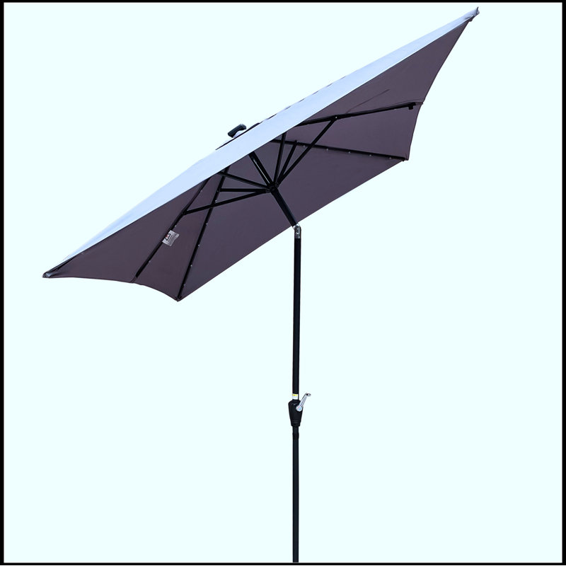 Parasol Taibah 120 avec contrepoids inclus, Blanc