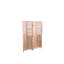 Paravent en bois massif l 55,2 po x H 65 po, aspect naturel, charnières en métal pour une manipulation pratique, rehausse la décoration intérieure 4 écrans d'intimité, H 65 po, couleur, simplicité et fonctionnement,