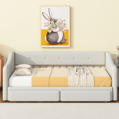 Upholstered Daybed With Extendable Design by Red Barrel Studio