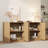 Mid-Century Modern Wave-Front Sideboard Buffet-1250146760
