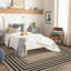 Tapis d'extérieur à motif géométrique lavable Govan-359278206