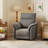 Power Recliner Chair Swivel Glider Upholstered Nursery Rocker Reclining Sofa Chair with Charging Port, Double-Layered Armrests & Side Pocket for Living Room and Bedroom-668976132