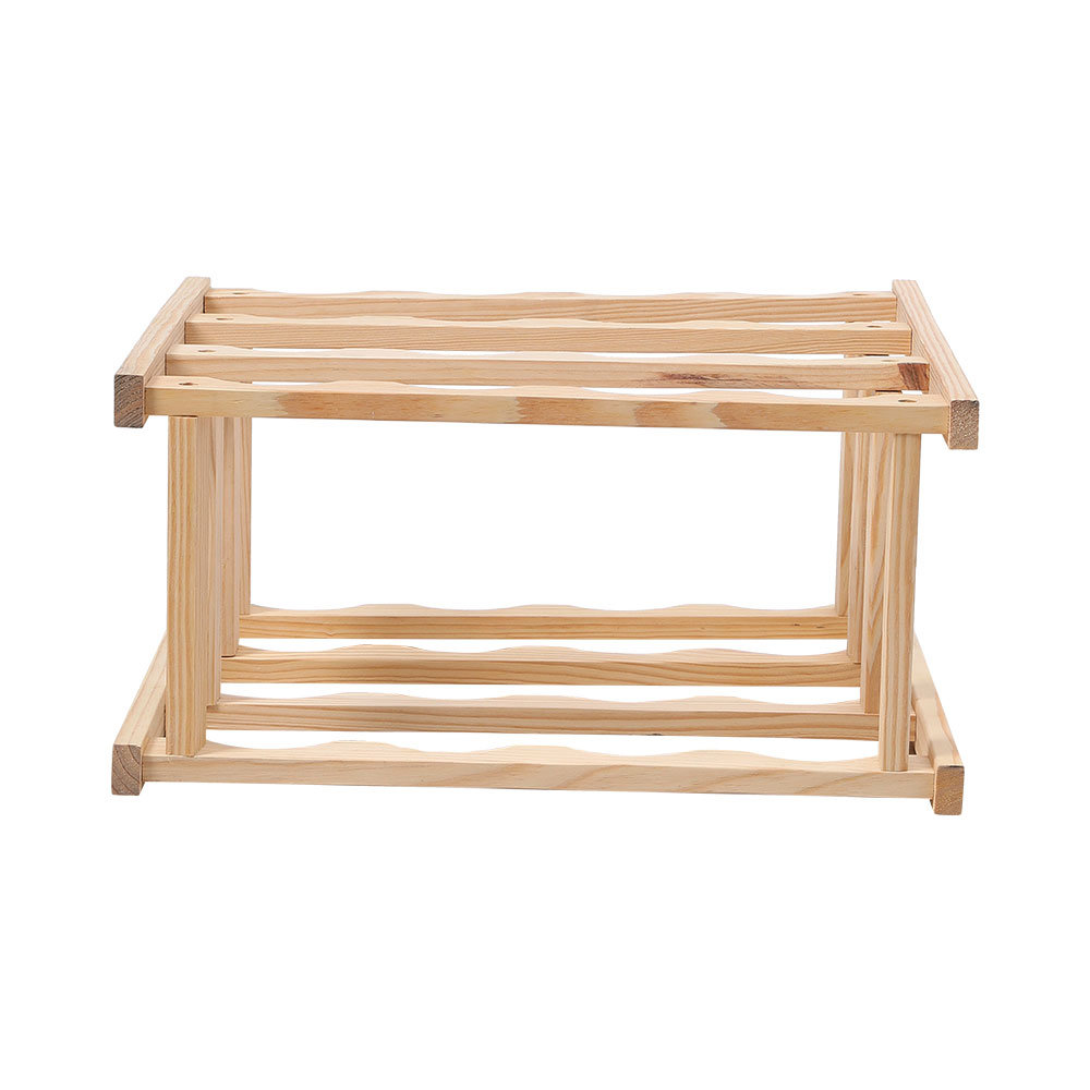 4-Tier Bamboo Wood Wine Rack