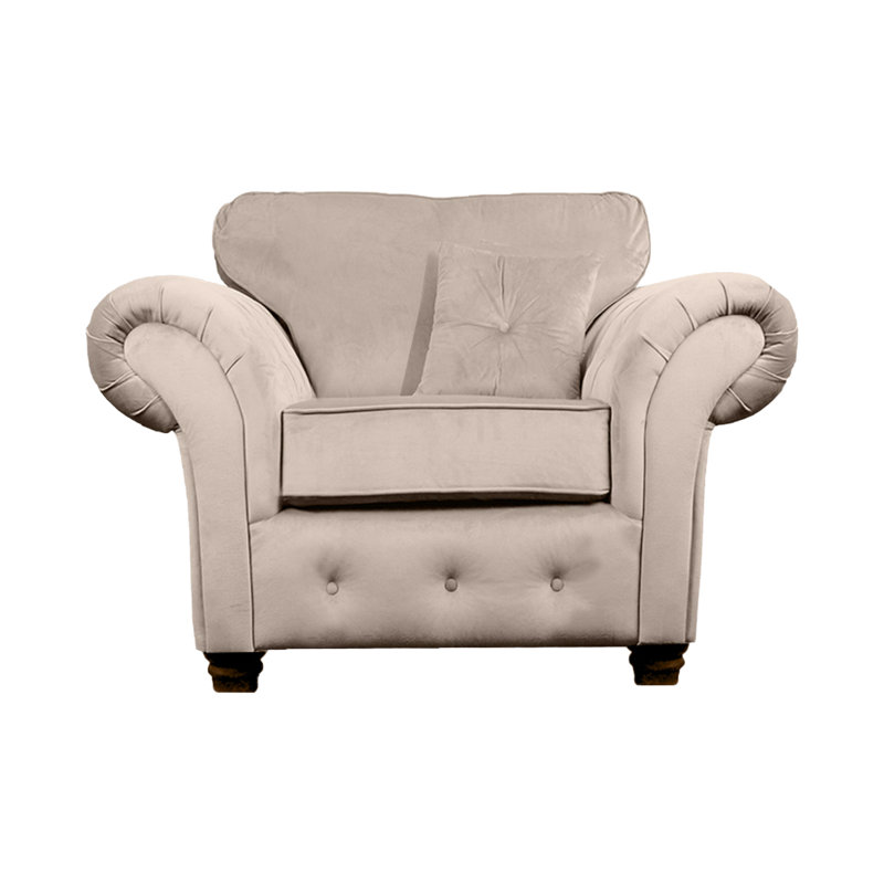Lila Velvet Chesterfield Chair, Mink