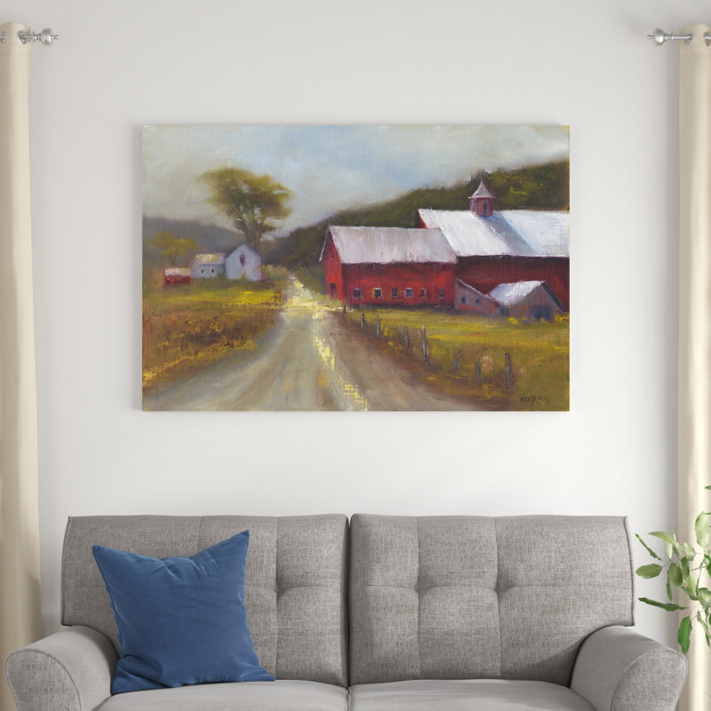 «North Country II», peinture sur toile, H 32 po x l 48 po