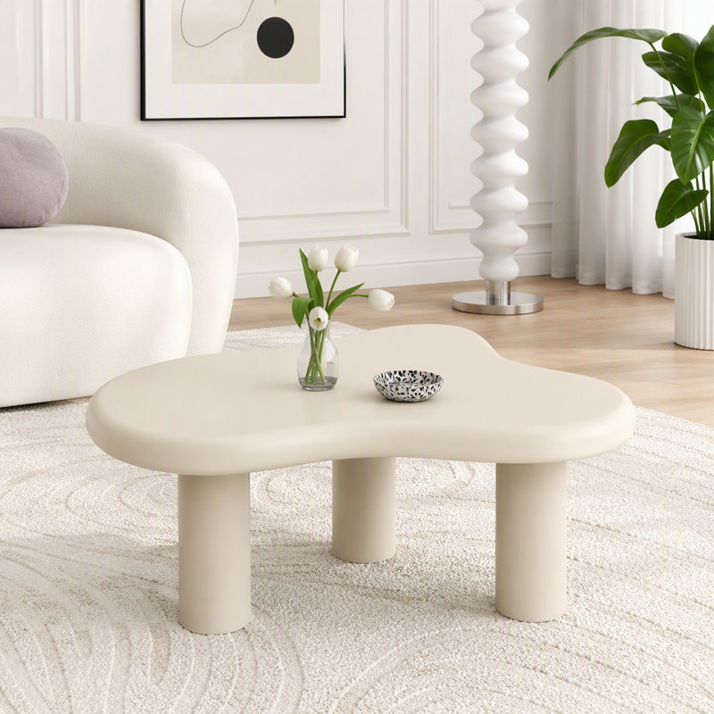 Cloud-Shaped Coffee Table with 3 Legs