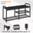 3-Tier Asymmetric Shoe Rack - Black