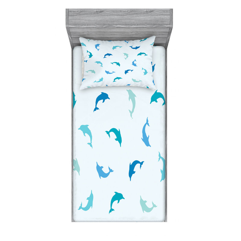 Microfiber Sheet Set, Twin Sheet Set with Fitted Sheet