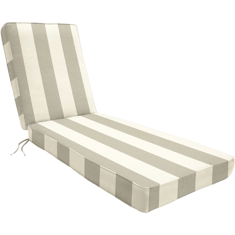 Sunbrella Outdoor Chaise Lounge Coussin, 26", 32", Mangue phare
