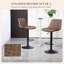 Swivel Counter Stool with Metal Frame
