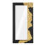 Mercury Mirror, Rectangle, Black, Gold Leaf
