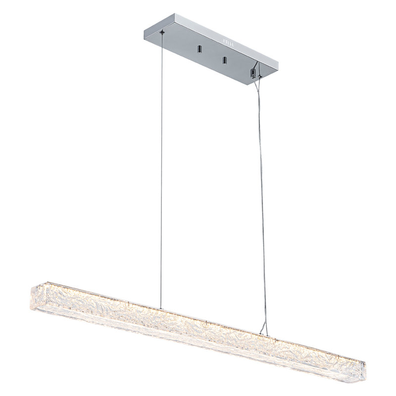 Linear Long Strip Crystal Led Pendant Light