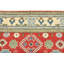 Tapis oriental rouge en laine noué à la main Nabeel