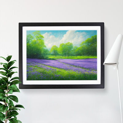 Spectacular Bluebell Field - Framed Print