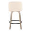 Tabouret de comptoir pivotant 23,6 po Lakyia-75933704