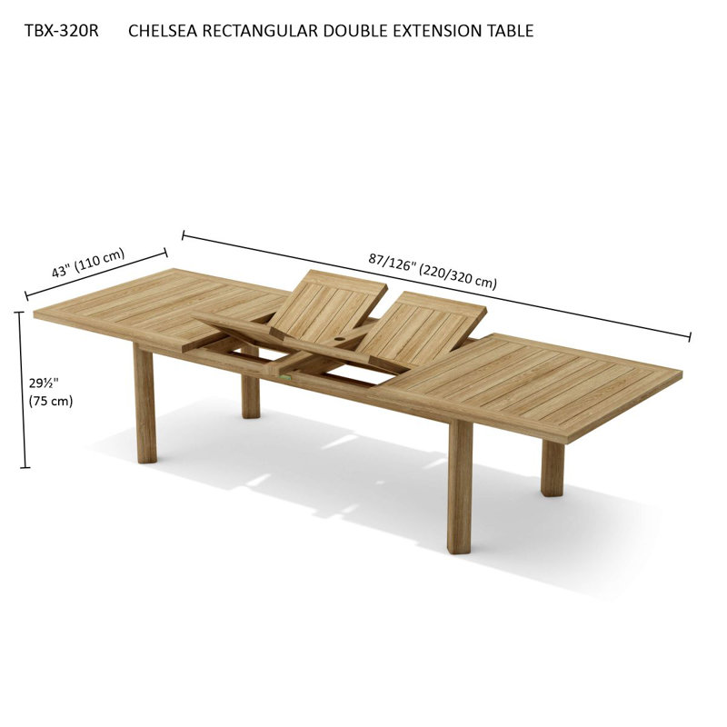 Chelsea Outdoor Teak Dining Table