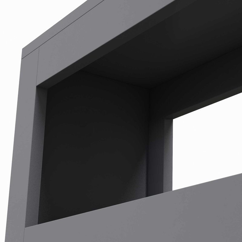 Gray Bathroom Rolling Cabinet With Storage Options 6.25" Wide Shelf