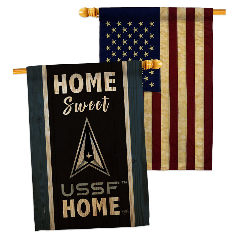 Drapeau de maison en polyester à 2 côtés 40 x 28 po
