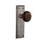 New York Plate with Brown Porcelain Door Knob-1621704984