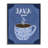 Java Time Blue Coffee Mug Framed Giclee, design by Lori Mosley-449001714-449001716
