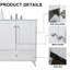 Ensemble de meuble-lavabo simple 30 po blanc moderne