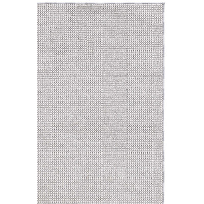Croland Striped Machine Made Power Loom Jute Area Rug in White/Grey