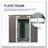 6ft x 4ft Outdoor Metal Storage Shed