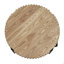 Table basse ronde, table basse tambour artisanal