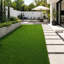 Gazon artificiel, tapis extérieur avec drainage pour animaux de compagnie, velours épais pour la terrasse, balcon, jardin