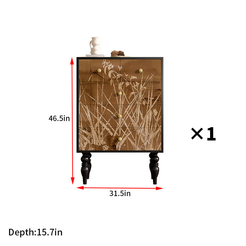 Commode décorative française rétro