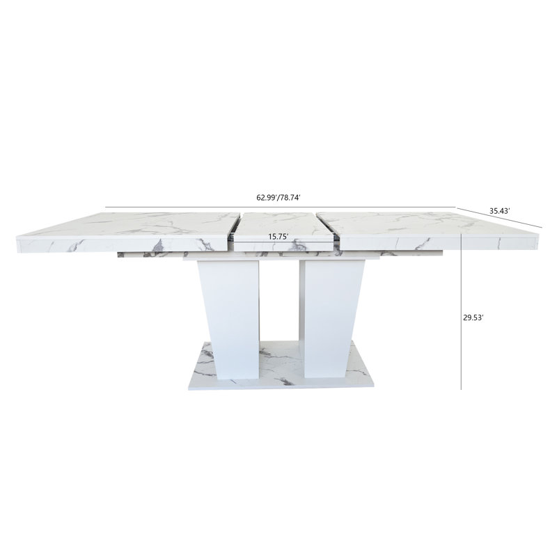 Rectangle Extendable Dining Table 