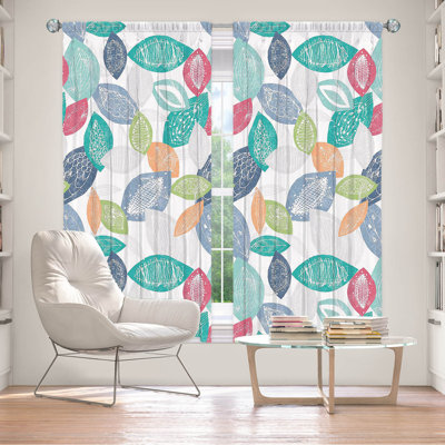 Paire de rideaux obscurcissant en polyester Eduarte
