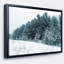 «Dark Winter Trees» - Cadre flottant, reproduction de photo sur toile-26696036