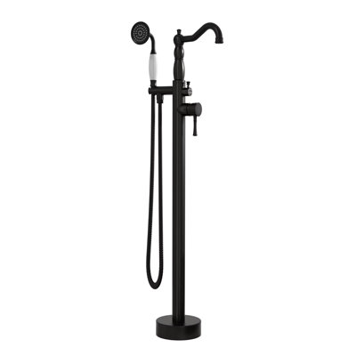 Hewes 1 Handle Bathroom Freestanding Tub Filler Bath Filler with Diverter