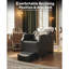 Combo chaise de shampooing et bol Salon - capacité de 450 lb, cuve en ABS profond, similicuir, plomberie double, repose-pieds, assemblage facile-1906102165