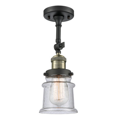 Plafonnier semi-encastré 1 lumière 6 po Alexandira