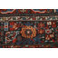 Tapis unique en laine noué à la main de style années 1950 de 4 pi 7 po x 6 pi 3 po Babett