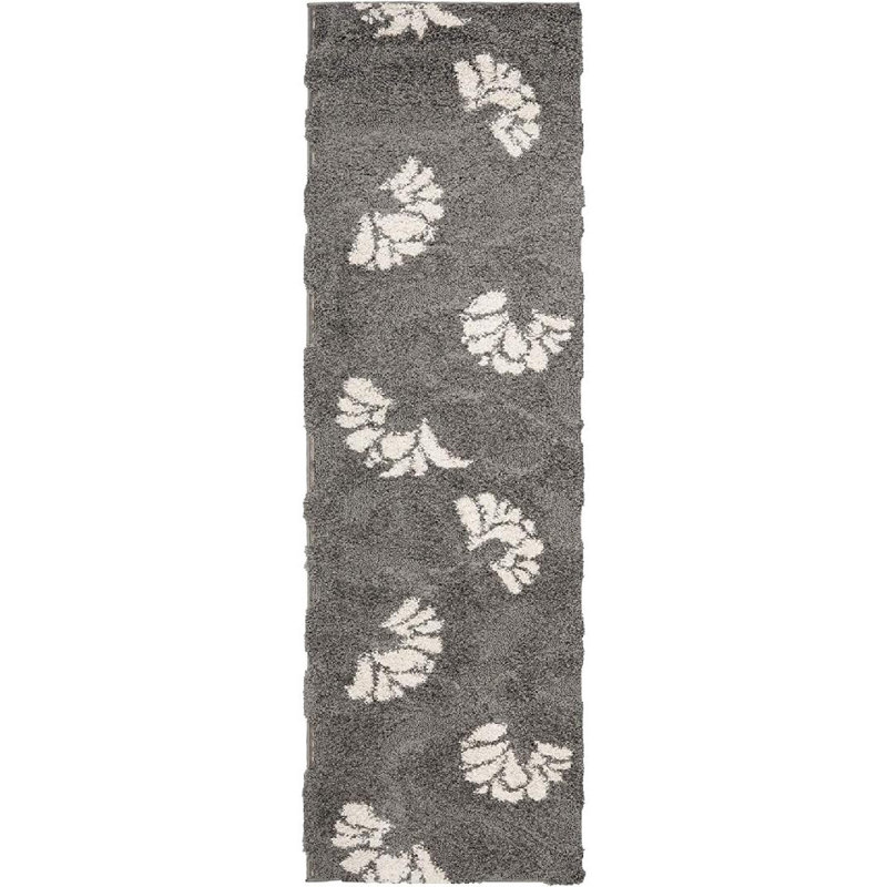 Chanhassen Shag Performance Floral Rug, Runner 2'3" x 7'