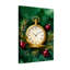 Pochette de Noël dorée, décorations de Noël, branches de pin-1802082898