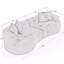 Canapé modulaire courbé 4 places de style moderne, canapé de salon à compression minimaliste, aucun assemblage requis, revêtement en chenille-1236817514