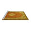 Tapis lavables à la machine Traditional 4395 - jaune-2085172925