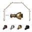 Ensemble de quincaillerie à rideaux simple 5 côtés pour fenêtre à baies Haubstadt-356002742-269893183