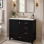 Meuble-lavabo de salle de bain de 36 pouces (91 cm) avec tiroirs et porte à fermeture amortie-107937053