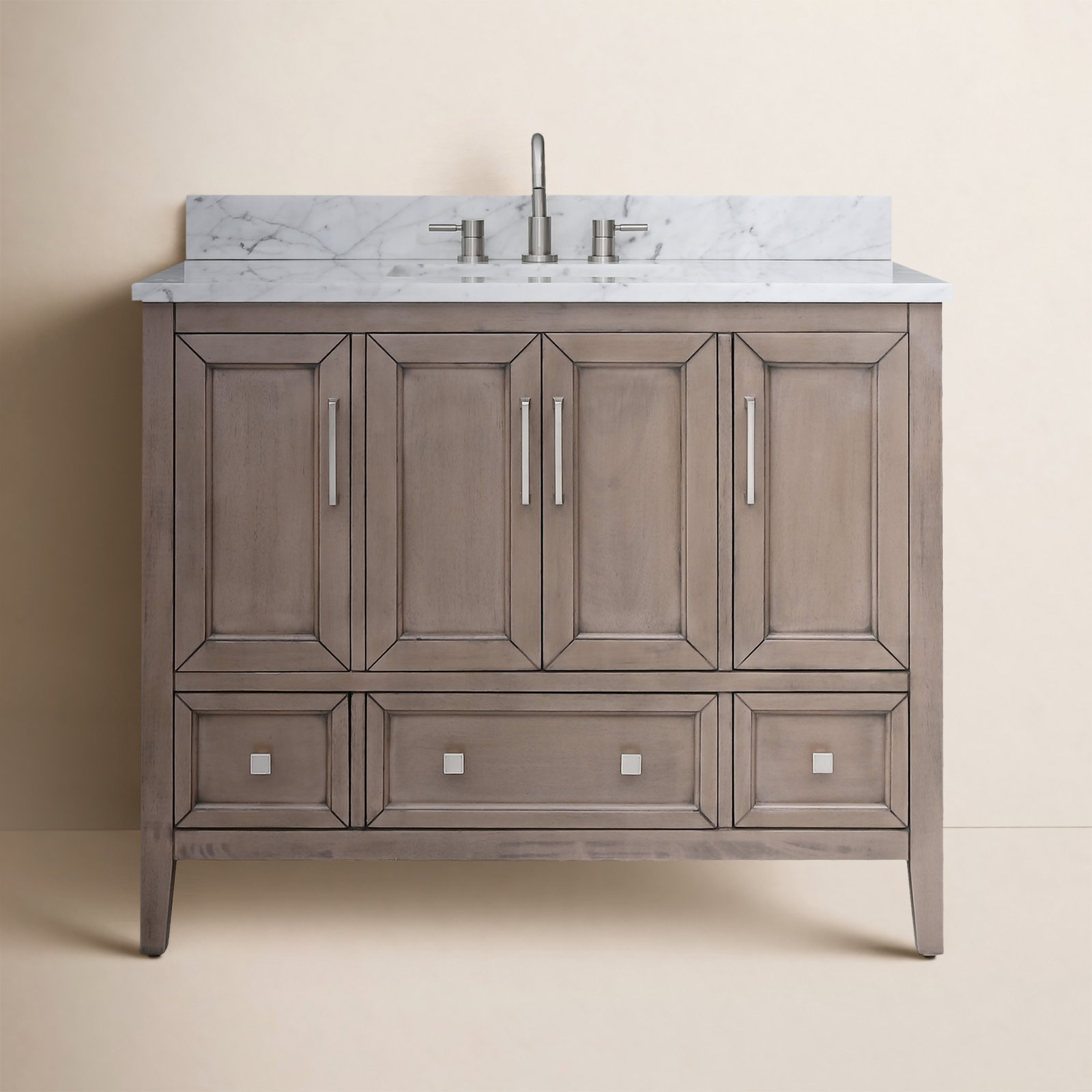 Murrieta 43'' Single Bathroom Vanity, Gray Oak