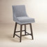 Zahara Upholstered Swivel Counter Stool