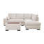 Canapé modulaire en tissu tissé beige Joshua-1933331822